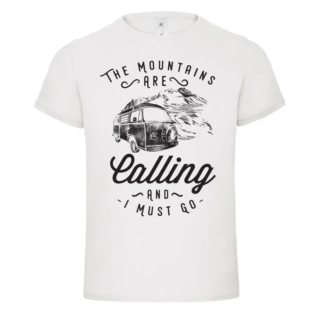 Мужская футболка с героями мультфильмов the mountains are calling motorhome travel adventure quote gift