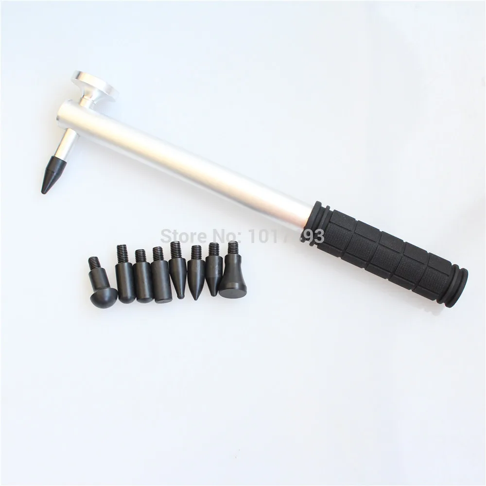 Car Professional dent Ding Hammer Paintless Removal Tools Knock Tool with 8heads for different size shape tuber