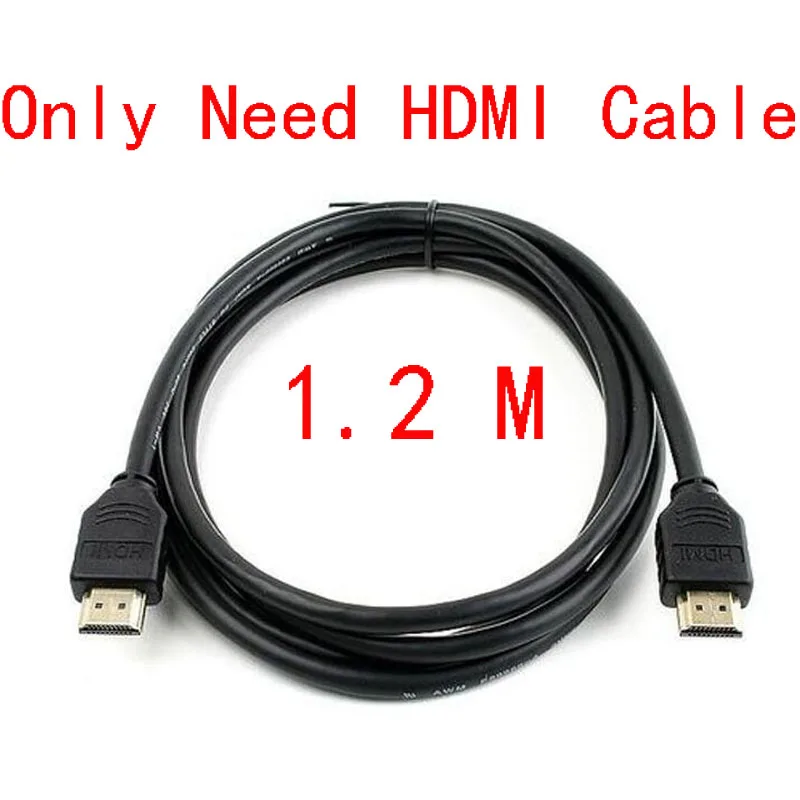 Высококачественный HDMI кабель 1,2 M Male-Male 1,4 версия для LCD DVD HDTV и т. д - Цвет: Only need hdmi