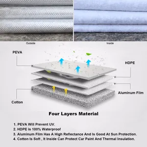 Image 2 - Kayme cubiertas impermeables de aluminio para coche y suv, protección contra el sol, el polvo y la lluvia, universal, para Toyota