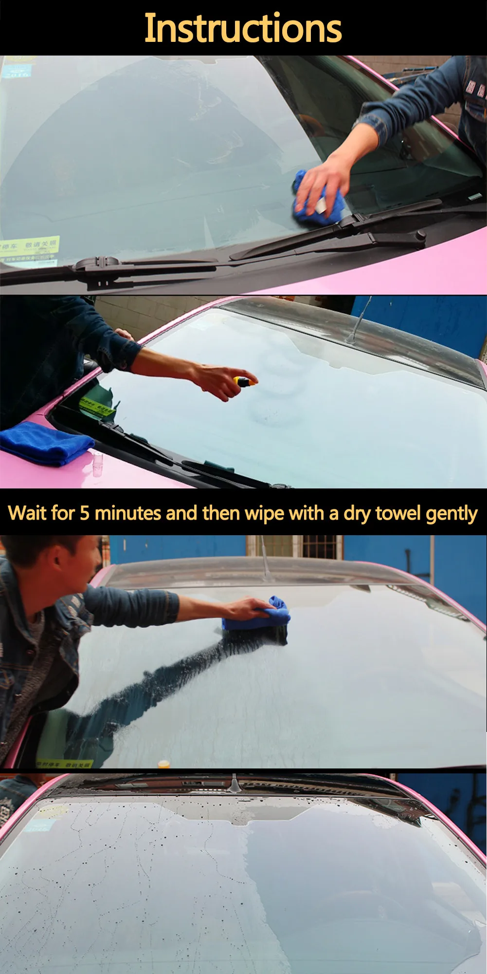 120ml Waterproof Rainproof Anti-fog Agent Glass Coating Anti Rain Agent For Car Windscreen Houseware Washing Car Cleanning