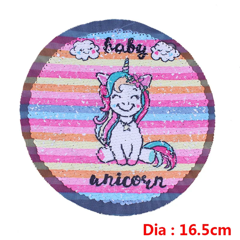 Animal sequins, beads, embroidered cloth, unicorns, patches, straps, ironing, clothing accessories, wholesale - Цвет: 8