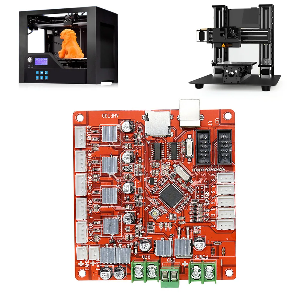 Anet V1.0 3d принтер плата контроллера Ramps1.4 Обновление версии материнская плата для Anet A8 3d принтер