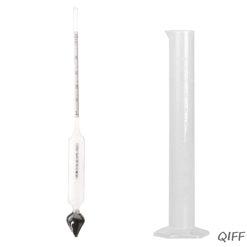 

Hydrometer Tester Vintage measuring bottle Set Tools Alcoholmeter Alcohol Meter Wine Concentration Meter 0-50 hydrometer alcohol