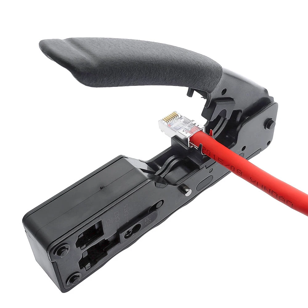 Высококачественный инструмент для обжима сети 1 шт. RJ45 RJ11 RJ12 Cat7 Cat6A Cat5e Cat5