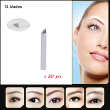 Игла для микроблейдинга игла для татуажа игла для микроблейдинга Перманентный макияж ручной бровей татуаж 14 изогнутая игла Microblade