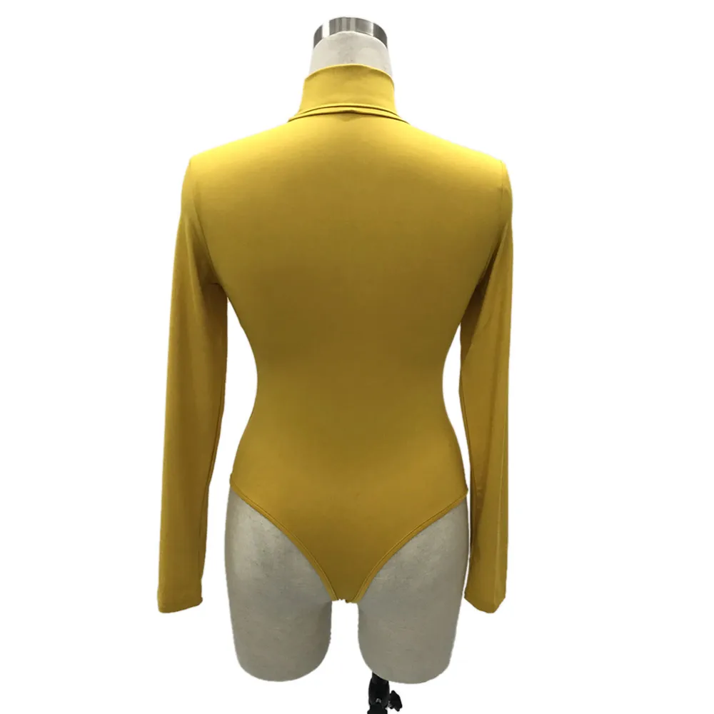 Turtle Neck Bodycon Bodysuit for Women 23 19272-5