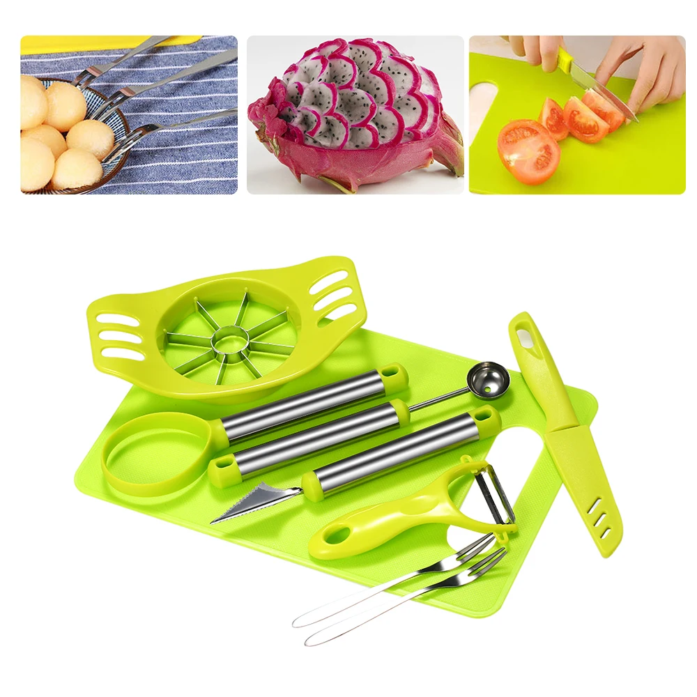 8pcs/set Fruit Carving Garnishing Tools DIY Fruit Salad Tools Set for