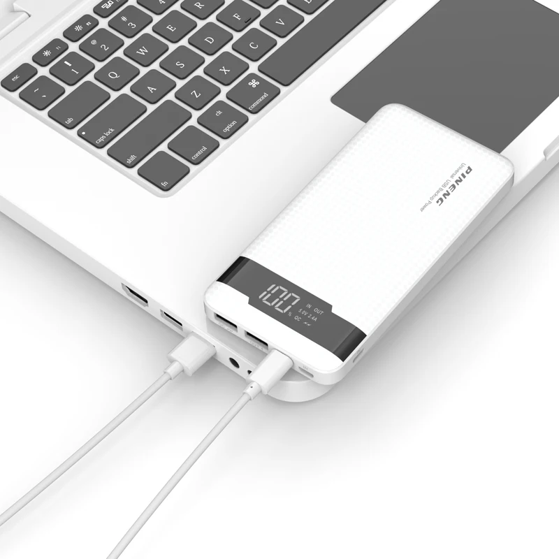  Original PINENG PN-961 10000mAh Portable Battery Mobile Power Bank Li-Polymer with LED Indicator US