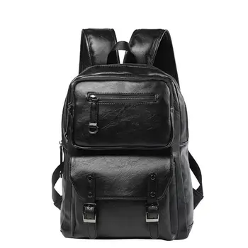 

bag again 031117 new hot man leather backpack student school bag
