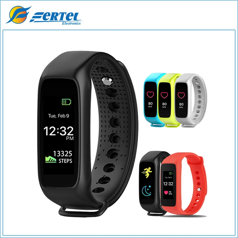 

FERTEL L30t Smart Band Bracelet Full color TFT-LCD Screen Dynamic Heart Rate Monitor Bluetooth Smartband for IOS Android Phone