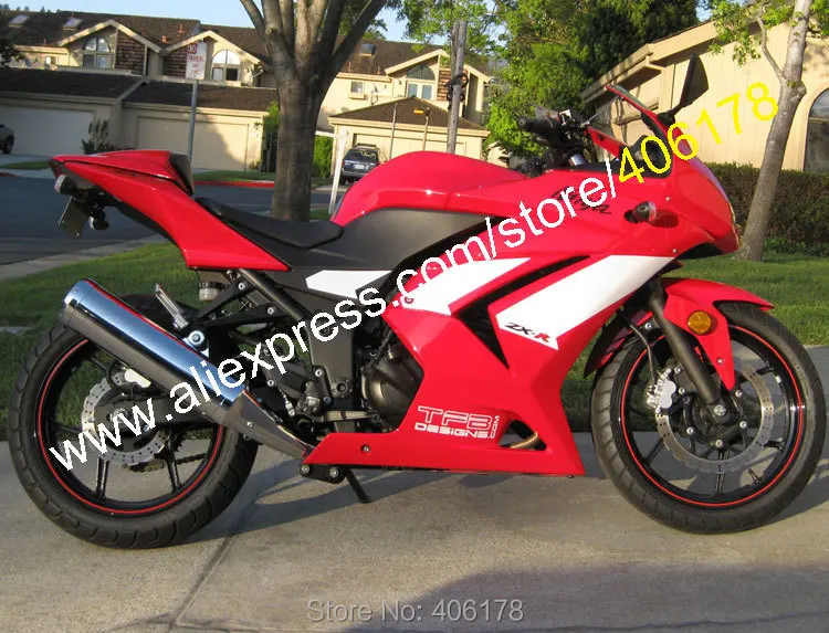 Body Kit For Ninja ZX 250R 2008 2009 2010 2011 2012 EX250 08 09 10 11 12 Red Fairing kit (Injection molding) Body Kit For Ninja ZX 250R 2008 2009 2010 2011 2012 EX250 08 09 10 11 12 Red Fairing kit (Injection molding)