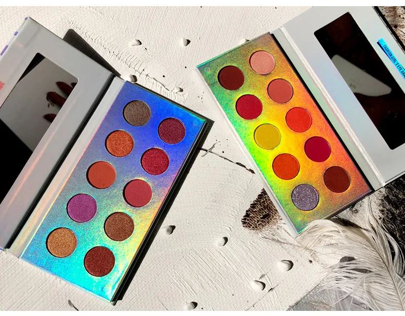 Vermelho à Prova Xixi Shimmer Fosco Sombra Paleta Brilhante 10 Cores Laranja Rosa Pigmento Dwaterproof Água Longa Duração Ac041 15 Beleza e saúde