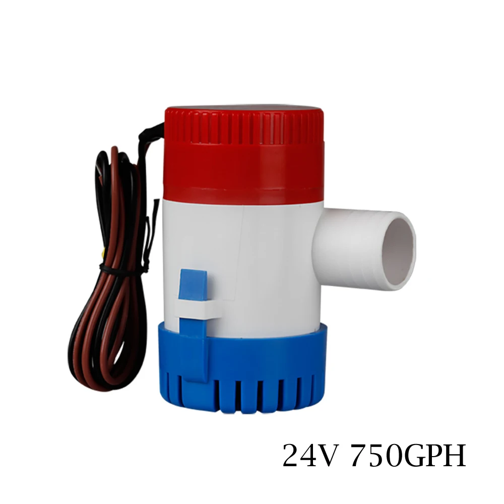 24V 750GPH DC Bilge Pump Electric Pump for Boats Accessories marin