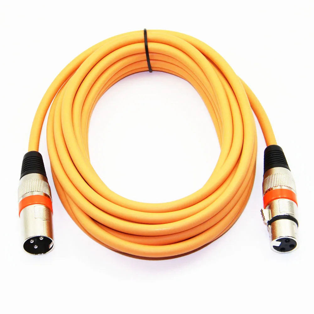 Bochara XLR Cable Male to Female M/F 3Pin OFC Audio Cable Foil+Braided Shielded For Microphone Mixer Amplifier 1m 2m 3m 5m 10m Bochara XLR Cable Male to Female M/F 3Pin OFC Audio Cable Foil+Braided Shielded For Microphone Mixer Amplifier 1m 2m 3m 5m 10m