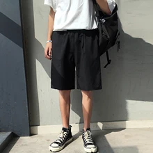 Летние свободные удобные повседневные трендовые треники рабочие Молодежные однотонные мужские уличные модные облегающие шорты в стиле хип-хоп