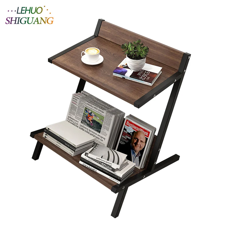 

Nordic Wood Double layer Coffee Table Living room Sofa Side Table Small Dining Table Small end Table Home Furniture