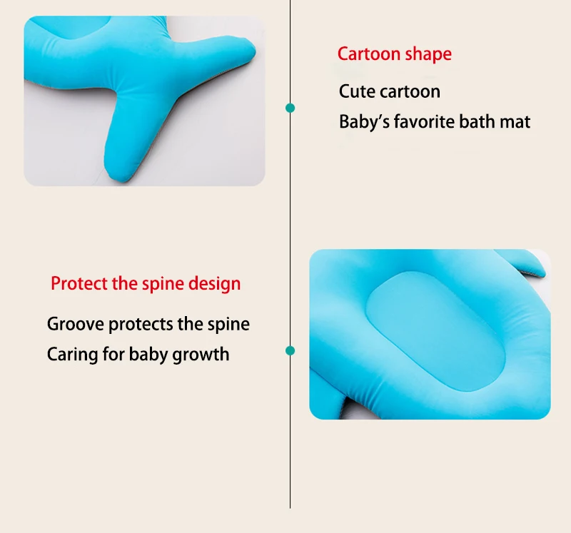 Детский душ, ванна коврик Нескользящая Ванна Коврик для новорожденных безопасности Подушка Складная мягкая подушка для Ванной сиденье