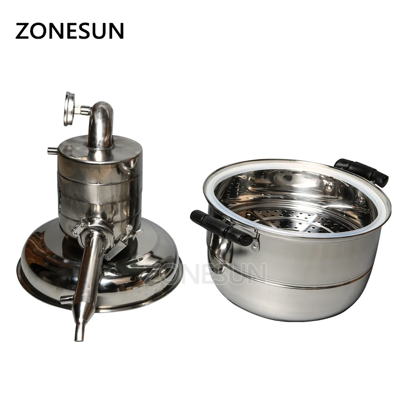 Винный дистиллятор ZONESUN на 10 л бытовые комплекты для бара бойлер вина водный