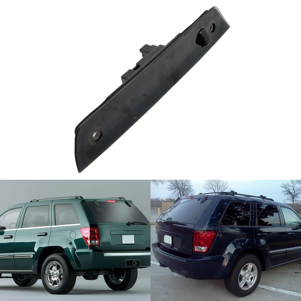 Smoked LED 3rd Third Brake Light High Mounted Stop Light Red Lighting For Jeep Grand Cherokee 2005 - 2010 (13)