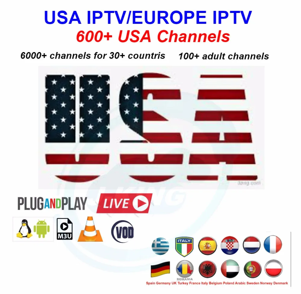 

USA IPTV Espa una Spagna Olandese Turchia Portogallo Italia Francia Netherlands UK Abbonamento Iptv Adulto M3u Youporn Vod