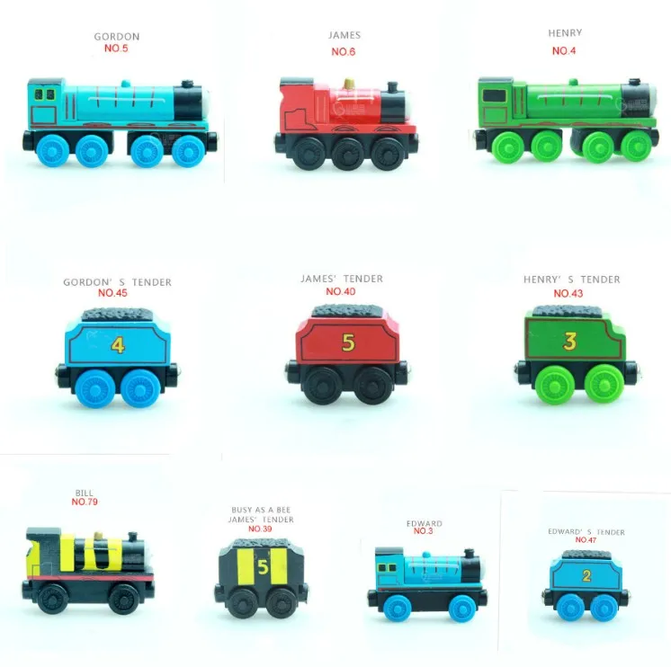 Деревянный поезд магнитные игрушечные поезда Танк двигатель Trackmaster игрушка для детей маленький автомобиль Рождественский подарок