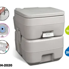 Классический 20л портативный туалет с двойной промывочной насадкой для морской лодки RV Caravan CHH