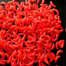 10 Pcs/Pack Soft Fishing Lures Luminous Bait 2 cm 0.05 g Noctilucent Artificial Fake Bait T tail soft insects Hot Sell