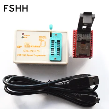 Program CH2015 SPI FLASH High-speed Programmer +QFN8 to DIP8 Adapter(5X6mm) USB SPI FLASH/EEPROM Programmer hailangniao new tl866a tl866 high performance willem universal programmer support icsp support flash eeprom sop plcc tsop