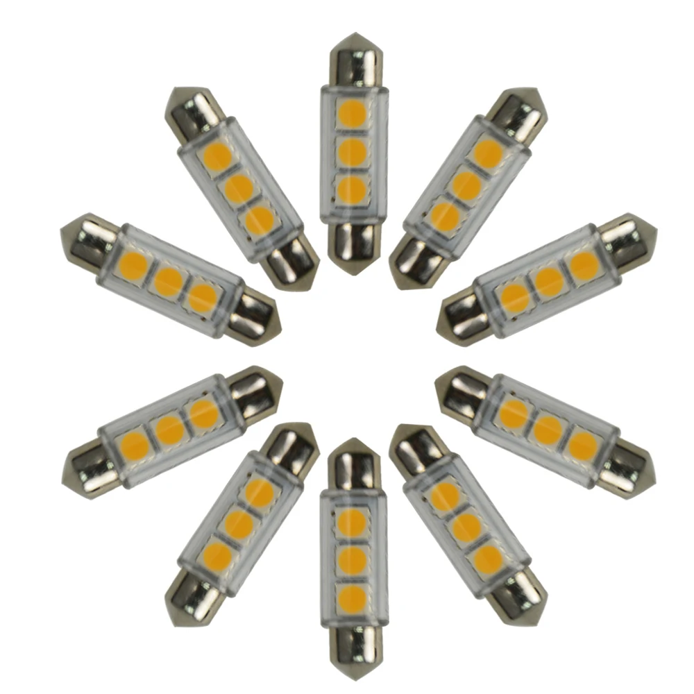 Festoon 38 мм LED Автомобильный свет Авто DC 12V биполярная Дверь Купол лампы для чтения