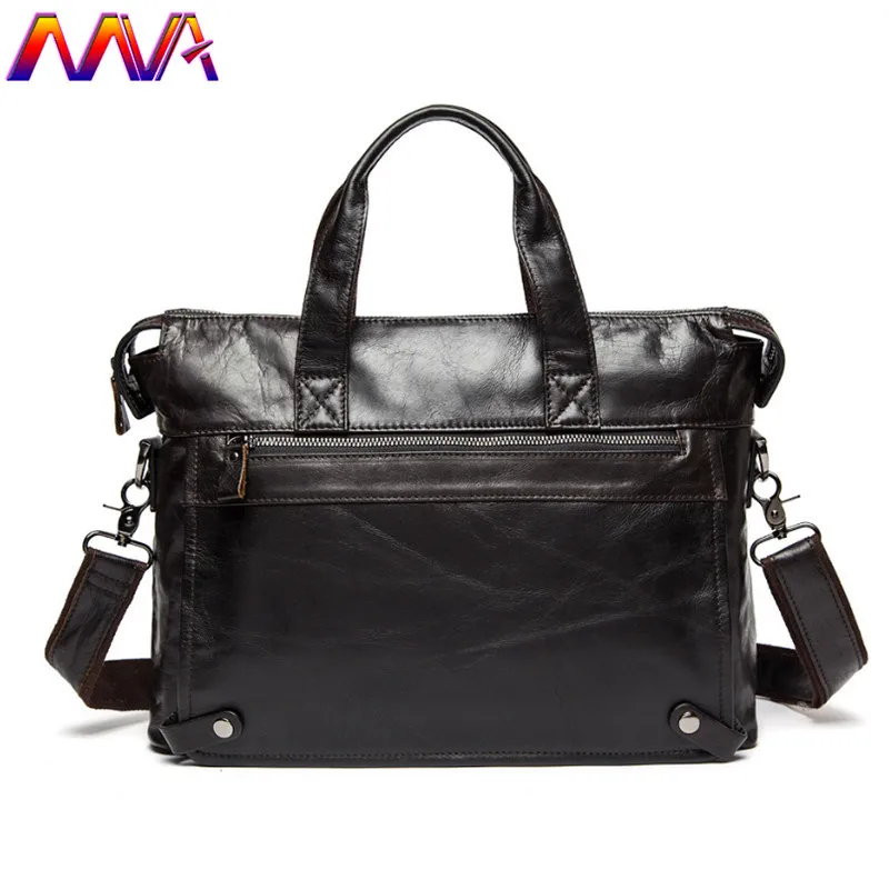 

Mva Men Leather Briefcase Cheap Price Leather Men Crossbody Bag 14 Inch Computer Bag Laptop Shoulder Bag Men Leather Briefcase