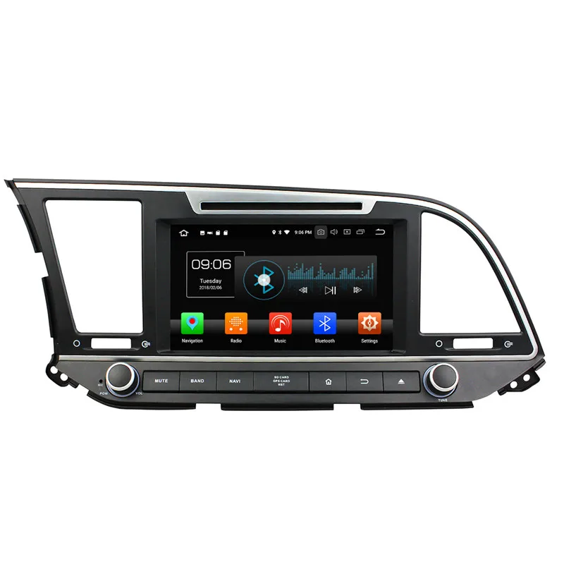 Best Aotsr Android 8.0 7.1 GPS navigation Car DVD Player For Hyundai Elantra 2016 multimedia radio recorder 2 DIN 4GB+32GB 2GB+16GB 4