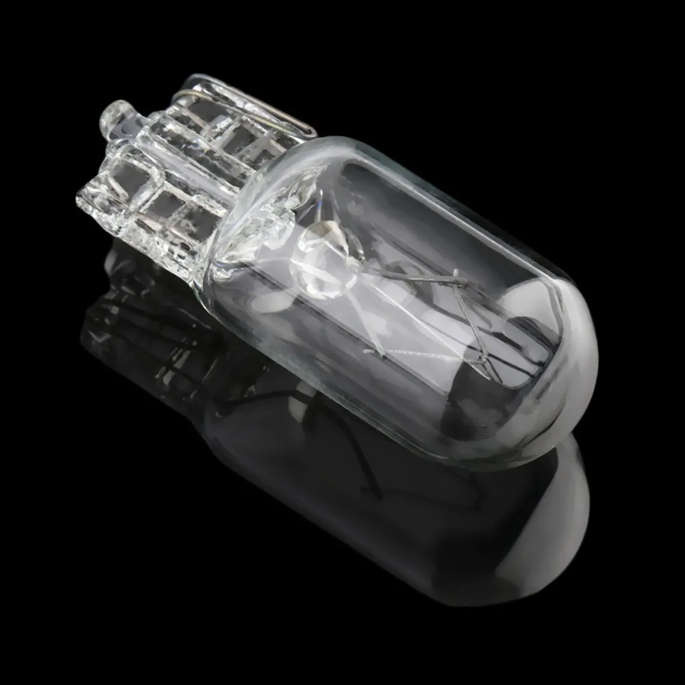 100PCS Car T10 Halogen w5w 194 158 Wedges 12v 5w Xexon Lamp Warm White Amber Instrument Light Reading Light Clearance Lamp (1)