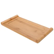 Натуральный Бамбуковый чайный поднос бамбуковая чашка тарелка еда сервировка десерта поднос доска для Gongfu Чай Аксессуары Mayitr