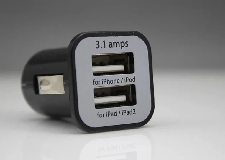 Free shipping! Large Capacity 3.1A Car charger Adapter For iphone 6