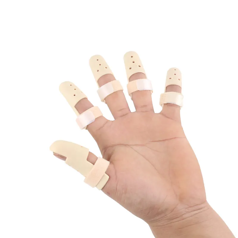 1 шт. прочный регулируемый протектор пальца шина ортопедические переломы фиксатор палец фигурная скобка при переломе Нескользящие пальцевые шины