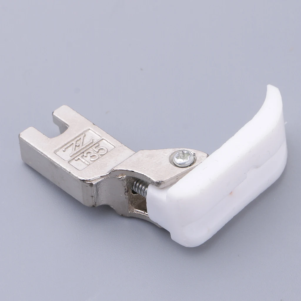 fityle Bottom Right Side Piping Welting Foot For Industrial Sewing Machine Steel T69R DIY Apparel Sewing Tool