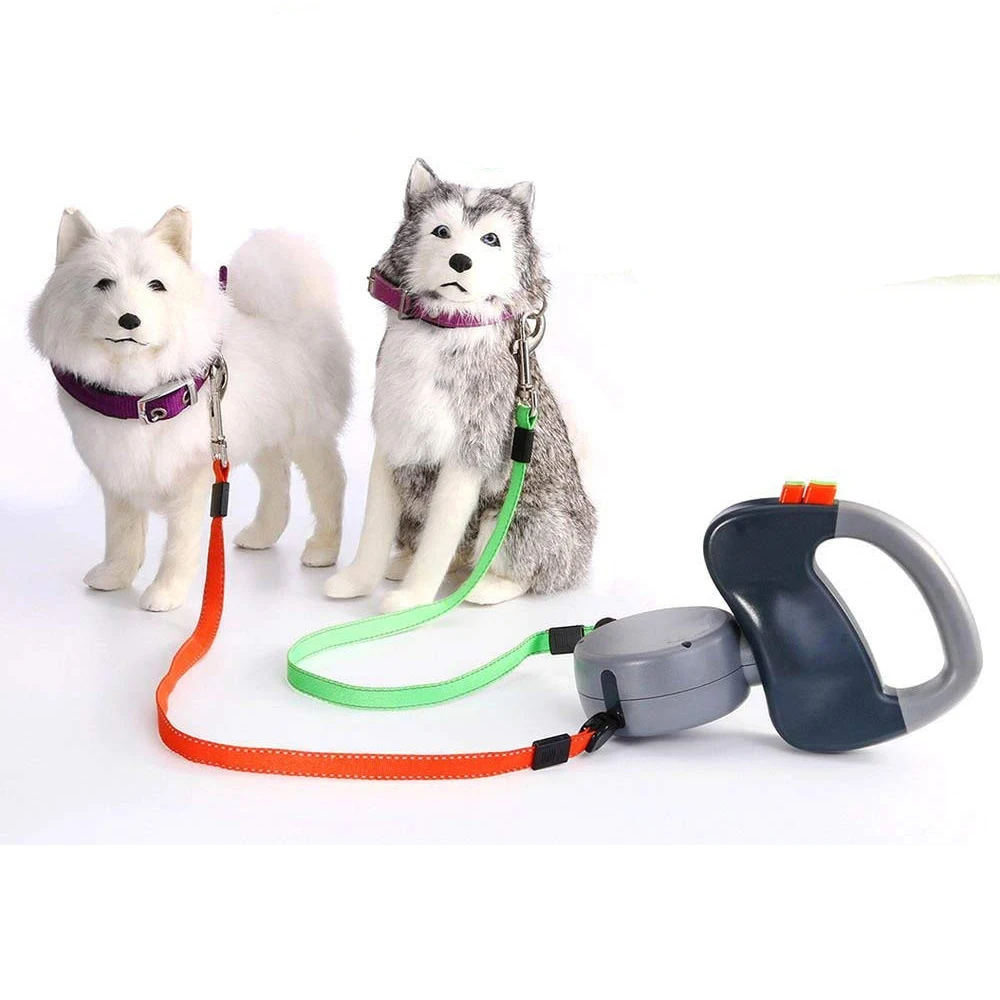 

Gomaomi Dual Pet Dog Leash Retractable Walking Leash Pet Products