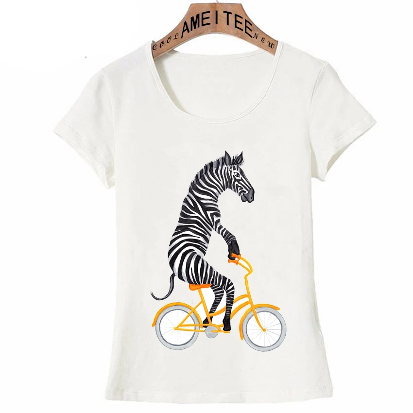 Hipster Cool Zebra Design T Shirt Summer Fashion Women T Shirts Casual