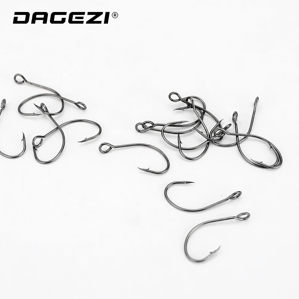 Рыболовный крючок DAGEZI из углеродистой стали 25 шт./лот #4 #12 рыболовные крючки