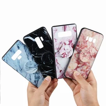 

For Samsung Galaxy Note 8 9 S7 Edge S8 Plus Marble Case Cover Grip Stand Holder Phone Case For S8 S9 Plus J3 J5 J7 2017 Capinha