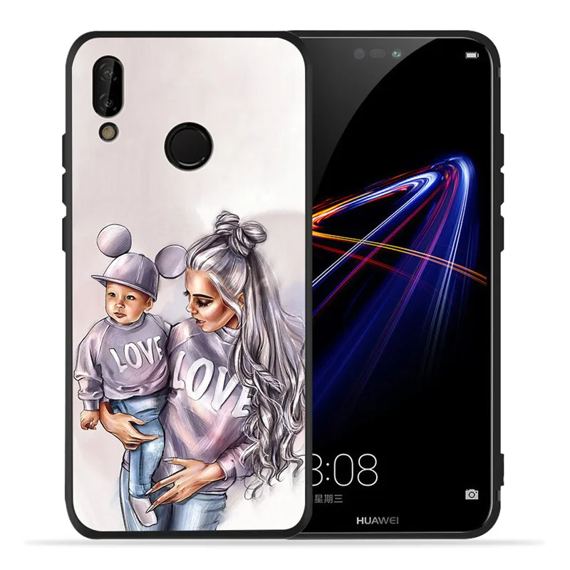 Роскошный чехол с изображением мамы Для Huawei P8 P10 P20 P30 Mate 10 20 V20 Honor 8 8X 8C 9 Lite Plus Pro