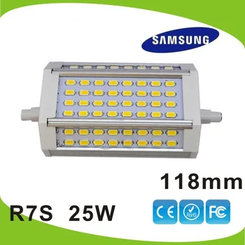 

Dhl free shipping 10pcs/lot LED R7S light 118mm 25W 2600LM J118 R7S lamp 25w replace 250W halogen lamp 3 years warranty