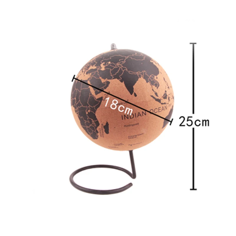

Middle Size Cork Wood Tellurion Globe Maps Globes Home Office Decoration World Map Inflatable Training Geography Map Balloon