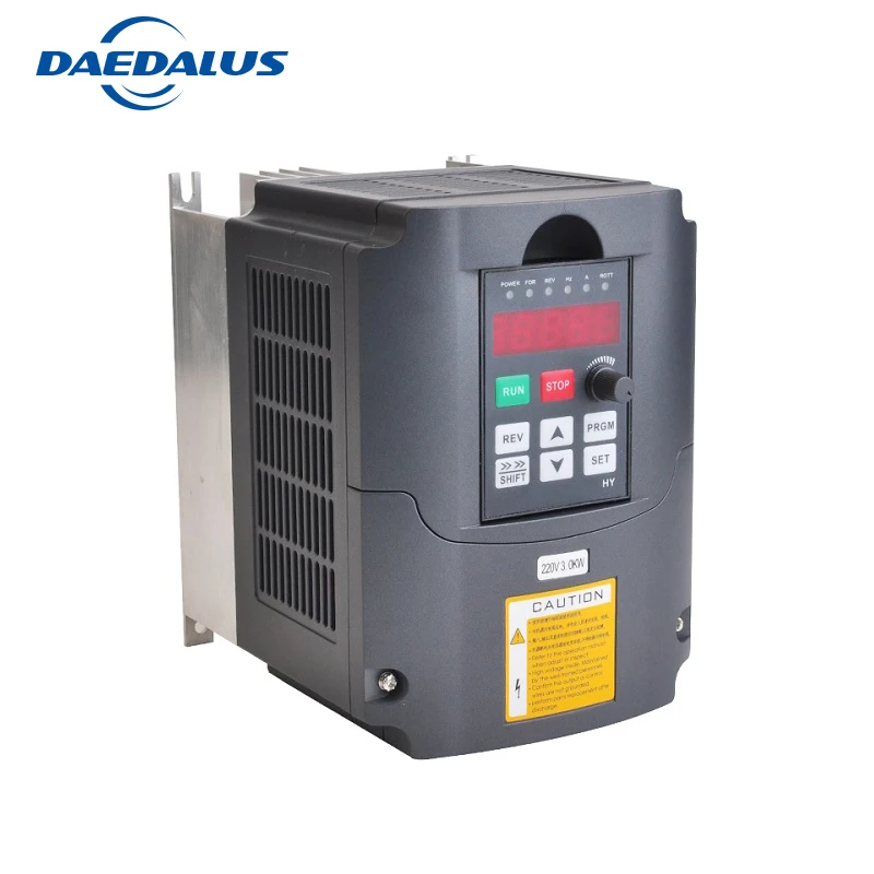 

220V Output 3phase Input 1phase converter 3KW VFD inverter frequency converter for cnc spindle motor