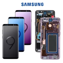 S9 S9plus AMOLED ЖК-дисплей для samsung Galaxy S9 S9+ Plus G965 G960 сжигаемый теневой ЖК-дисплей с сенсорным экраном оцифровать