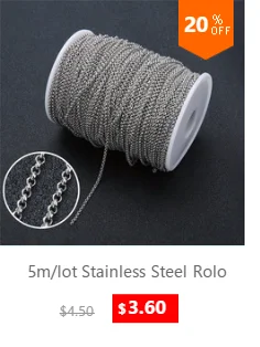 5m/lot Stainless Steel Rolo Link Necklace Chain Bulk 2mm 2.5mm Metal Chains Bracelet Necklace For Jewelry Making Accessories