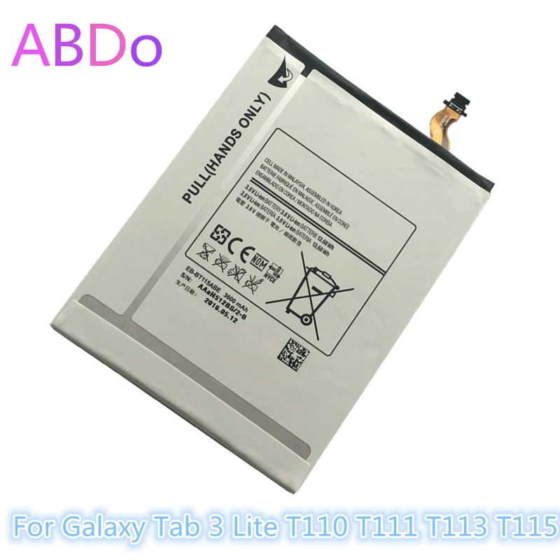 Аккумулятор для планшета Samsung Galaxy Tab 3 Lite T110 T111 T113 T115 3600 мАч | Мобильные телефоны и