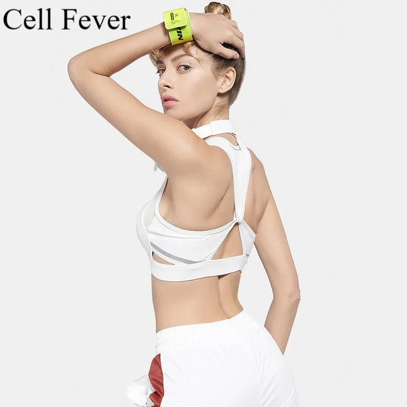 

Push Up Sports Bra High Impact Running Padded Women Racerback Seamless Shockproof Brassiere For Yoga Fitness Workout Activewear