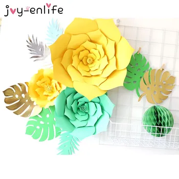 

1pcs 30/40cm DIY Paper Flowers Wall Decorations Children Photo Background Artificial Flower For Wedding Decorations Favors